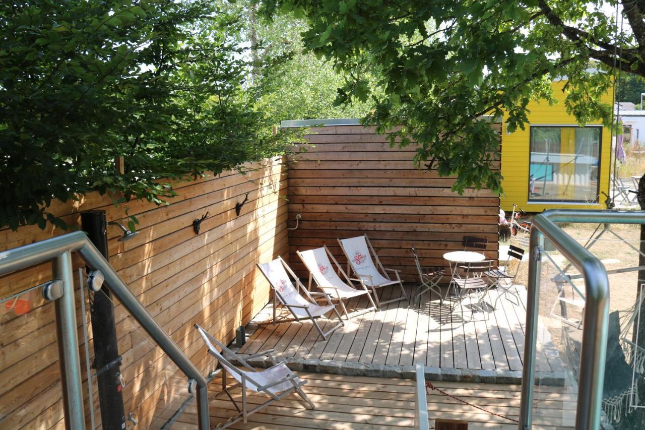 TINYLODGE am Ellertshäuser See Stadtlauringen Exterior foto